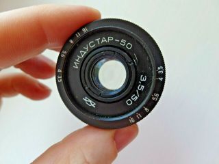Soviet Vintage Industar 50 - 2 F/3.  5 50mm Slr Lens M42 7746545 Ussr Retro Rare