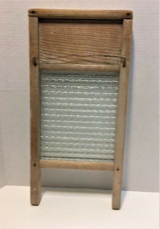 Vintage Home Aide Washboard Wood & Glass for Lingerie Columbus Ohio 18 