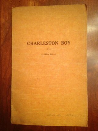 Rare Signed Charleston Boy By Alston Deas,  1st Ed.  South Carolina St.  Michael 