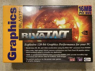 Nvidia Riva Tnt - Creative Graphics Blaster Rivatnt (nv4) 16mb Pci Rare