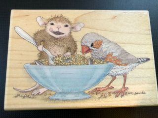 House Mouse Design Rubber Stamp Seedy Characters Hmlr1031 Rare