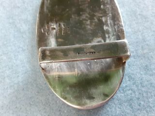 Rare Vintage Sterling Silver Belt Buckle by BEAR - STEP Jockey on Horse 2