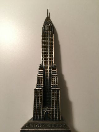 Rare 30s Kronheimer & Oldenbusch Chrysler Building Souvenir Building V6