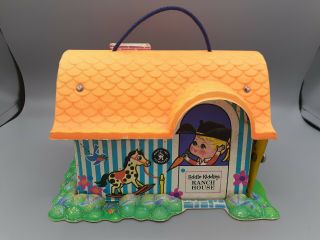 Rare Vintage Liddle Kiddles Little Ranch Doll House Mattel Inc Toymakers