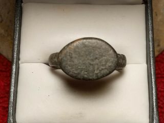 2,  000 Yr Old Time Of Christ Jesus Ancient Roman Bronze Ring Size 8