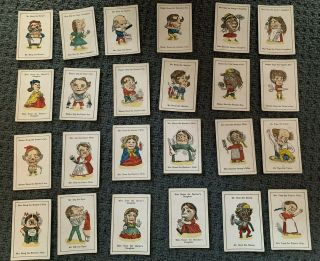 Antique Caricature Happy Families Playing Cards John Jaques & Son Ca 1860 - 1900