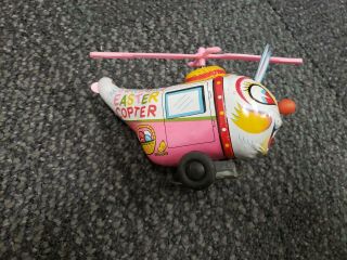 Vintage Mikuni Japanese Tin Toy Wind Up Easter Helicopter Rare