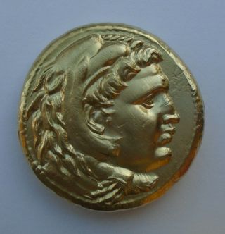 Macedon Alexander Iii.  The Great Electrum Gold Dekadrachm,  Very Rare,  40,  3g