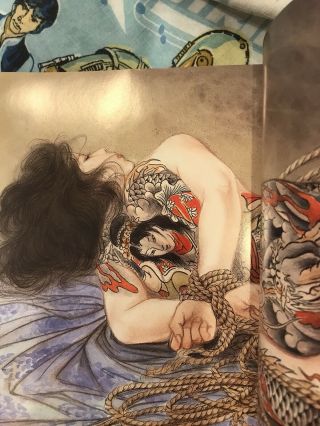 Japanese Kinbaku Shibari Tattoo Art Book Ozuma Kaname Irezumi RARE 5