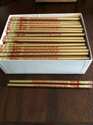 Full Box Qty 142 Vintage Meister Brau Pencils - The Big One Very Rare