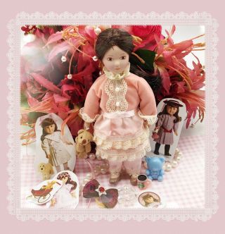 American Girl Doll Retired Rare Pleasant Company Samantha’s Doll Clara Porcelain