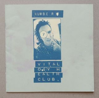 Pearl Jam Newsletter 7 Vitalogy Health Club 10 Club 1994 Eddie Vedder Rare
