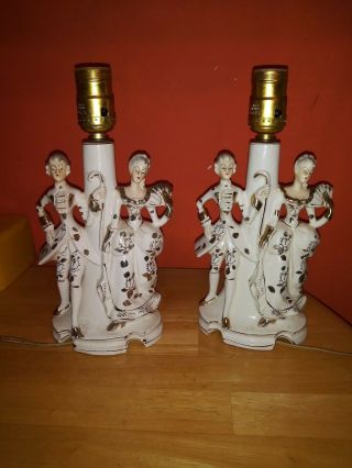 Vintage Royal Sealy Porcelain Lamps Made In Japan