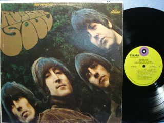 The Beatles Lp / Rubber Soul / Rare Green Label Purple Target