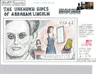 4381 Lawyer Abraham Lincoln Hideaki Nakano First Day Cover Rare 1 Of 70