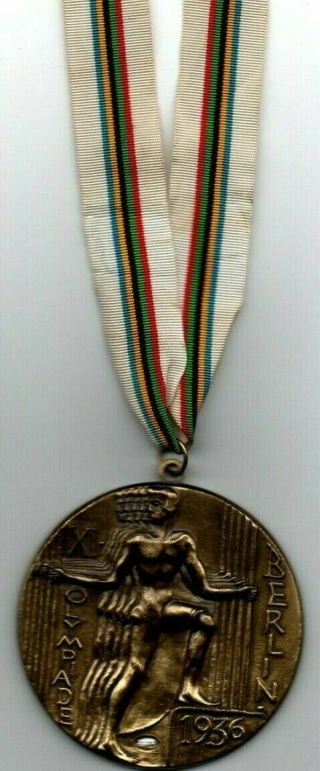 Remembrance Medal Xi.  Olympic Games Berlin 1936 / With Tape Extrem Rare