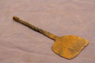 Antique Primitive Hand Forged Dough Bowl Scraper Tool Old Farm Found