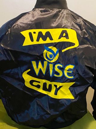 Rare Vintage Wise Potato Chips Uniform Satin Jacket Xl “i’m A Wise Huy