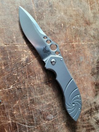 Rare Benchmade 635 Mini Skirmish Frame Lock Knife Titanium