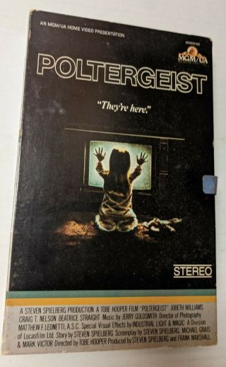 Poltergeist Vhs Rare Big Box 1982 Release Horror