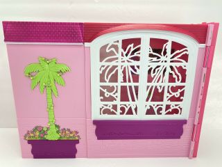 2007 Barbie My Perfect House Fold Up Pink Dollhouse Incomplete 3