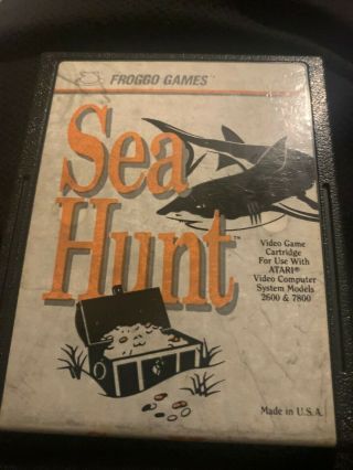 Sea Hunt (atari 2600,  1987) Game Cartridge Froggo Games Rare & Hard To Find