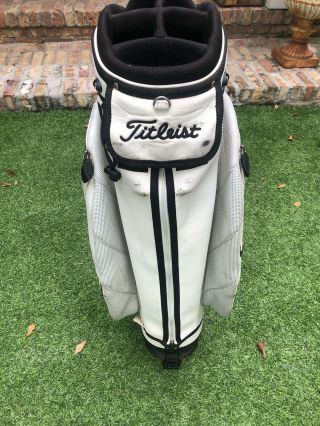 RARE Titleist Caddy Golf Bag Scotty Cameron Leather Stand Staff Japan Tour Only 5