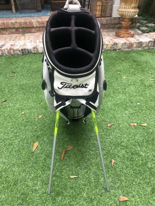 RARE Titleist Caddy Golf Bag Scotty Cameron Leather Stand Staff Japan Tour Only 6