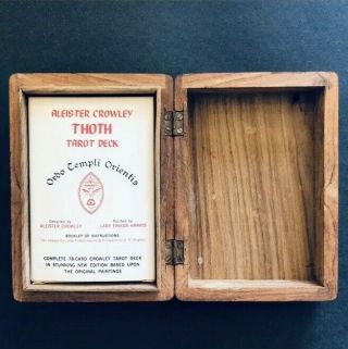Extremely Rare Vintage 1983 Aleister Crowley Thoth Tarot Cards Complete Box
