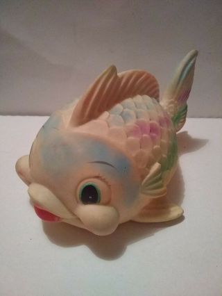 VTG RARE MEXICAN RUBBER SQUEAKY FISH CLEO TOY MEXICO SQUEAK TOY 9 