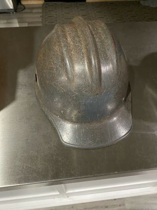 Rare Gray BULLARD 502 fiberglass HARD HAT 1 NOT PAINTED 2