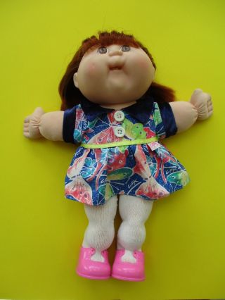 Vintage Cabbage Patch Kid Doll Mattel 14 " 1995 Brown Hair/brown Eyes Girl