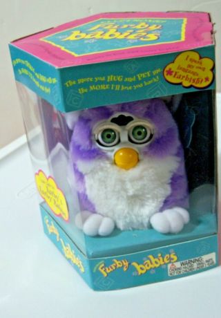 Furby Babies 1999 Model 70 - 940 Rare Purple Color Collectible Great Find