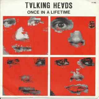 Talking Heads Once In A Lifetime/seen And Not Seen Rare Belgium Ps 7 " Vinyl 45