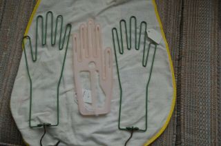 Vintage Antique Metal Green Glove Stretchers From The 1930 - 40s 10.  5x4 " Rarefind