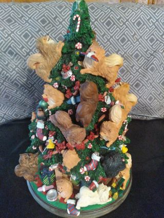 Danbury Pomeranian Dog Christmas Tree Rare