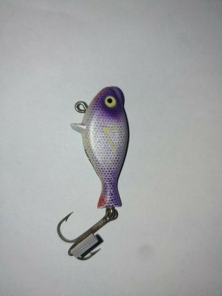 Vintage Fishing Lure Heddon Top Sonic Purple Scale Scarce Color