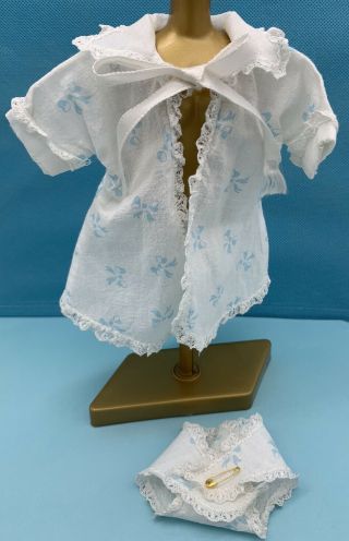 8” Ginnette Blue Bow Robe & Diaper Ginny Sister Vogue 1950 Vintage Baby Doll
