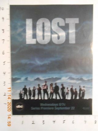 2004 Rare Lost Tv Show Series Premiere Abc Tc Ad September 22 2004 1st Episode