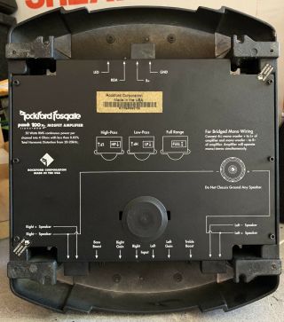 Old School Rockford Fosgate Punch 100X2 2 channel amplifier,  rare,  Trans ana 2