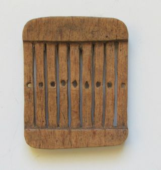 Rare Swedish Antique 1700s Mini Tape Loom Rigid Heddle Folk Art