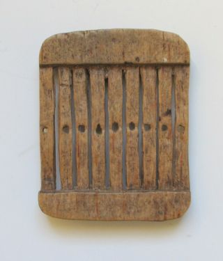 Rare Swedish Antique 1700s MINI Tape Loom Rigid Heddle Folk Art 6