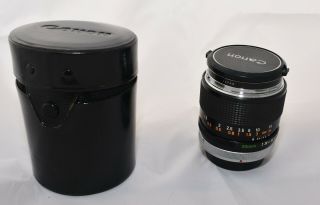 Rare Canon Fd 35mm F2 Wide Angle Lens Fd Mount Lens W/caps & Filter,  Exc,
