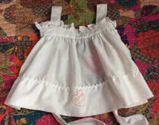 Vintage Handmade Raggedy Ann Doll Apron With “i Love You” Fits Large Doll