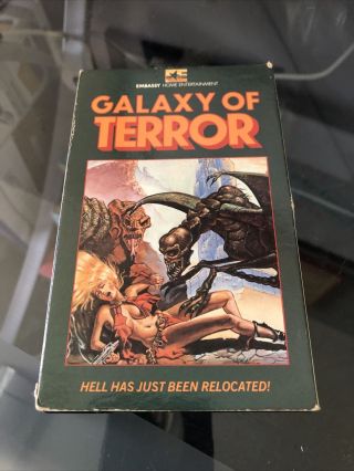 Galaxy Of Terror Hell Has Just Been Relocated Beta Tape Not Vhs Rare