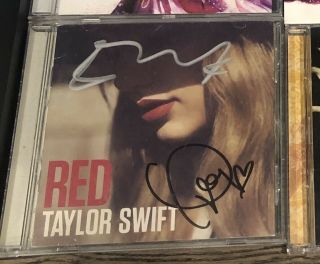 Ed Sheeran Taylor Swift Signed Red Cd Rare
