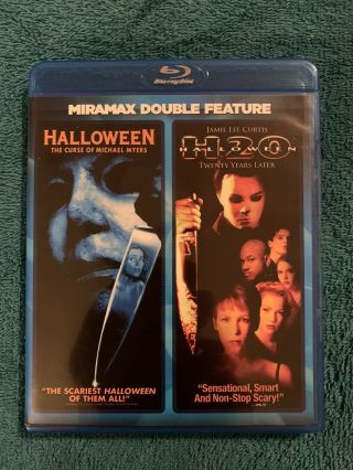 Halloween The Curse Of Michael Myers / H2o Blu - Ray 1995 1998 Oop Rare Horror