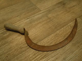 Antique/vintage Primitive Sickle/scythe Farm Tool Curved Blade