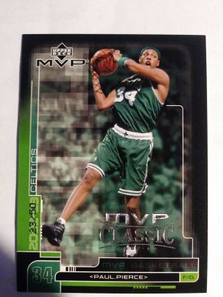 2002 - 03 Upper Deck Mvp Classic Black Paul Pierce Boston Celtics 23/50 Rare