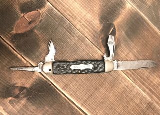 Vintage Rare 1940’s Camillus Cutlery Co.  “scout Knife” Boy Scout W Bottle Opener